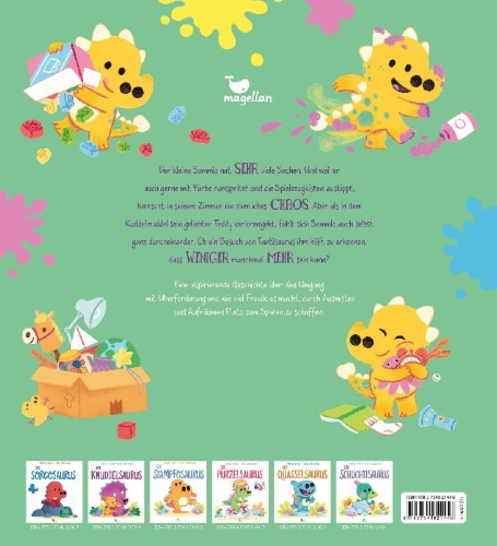 Buchcover und Innenansicht für das Buch: The Messysaurus