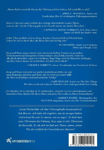 Buchcover und Innenansicht für das Buch: The Go Giver Leader