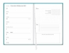Buchcover und Innenansicht für das Buch: Kalenderbuch A6 blau 2027