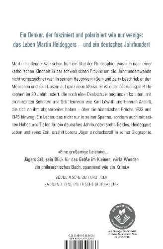 Buchcover und Innenansicht für das Buch: Heidegger