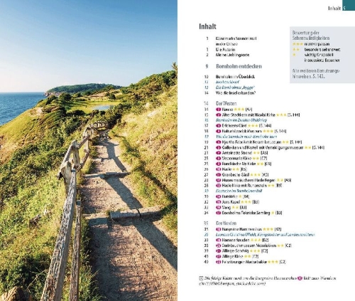 Buchcover und Innenansicht für das Buch: Reise Know-How InselTrip Bornholm