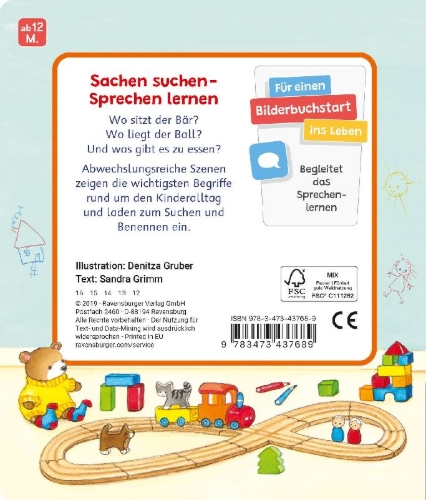 Buchcover und Innenansicht für das Buch: Mein erstes Sachen suchen: Mein Zuhause