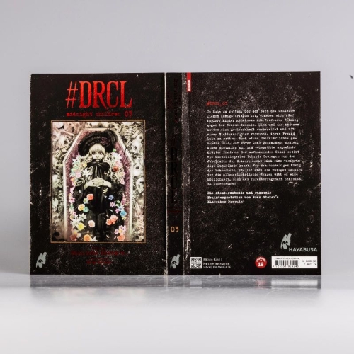 Buchcover und Innenansicht für das Buch: #DRCL midnight children