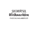 Buchcover und Innenansicht für das Buch: Suchrätsel Weihnachten