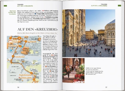 Buchcover und Innenansicht für das Buch: Baedeker Reiseführer Florenz