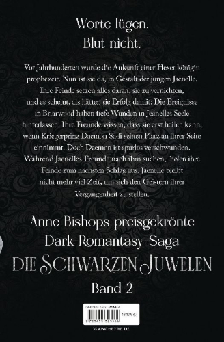 Buchcover und Innenansicht für das Buch: Heir to the Shadows - Black Jewels Trilogy 2