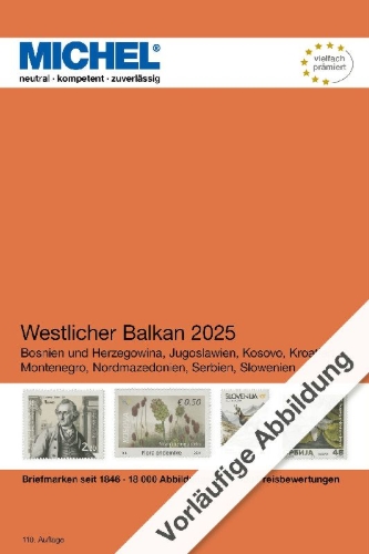 Buchcover und Innenansicht für das Buch: Westlicher Balkan 2025
