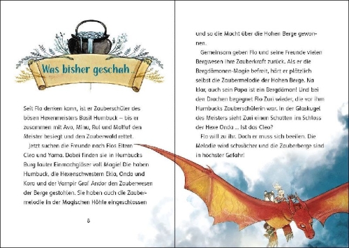Buchcover und Innenansicht für das Buch: Der Zauberschüler (Band 7) - Die verschwundene Waldfee