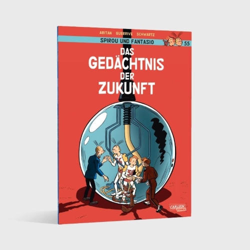 Buchcover und Innenansicht für das Buch: Spirou et Fantasio - Cahiers Tome 1 - La mémoire du futur - Cahiers 1/2
