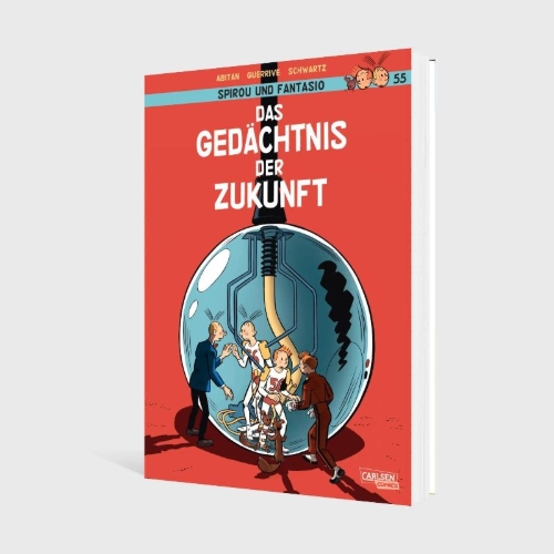 Buchcover und Innenansicht für das Buch: Spirou et Fantasio - Cahiers Tome 1 - La mémoire du futur - Cahiers 1/2