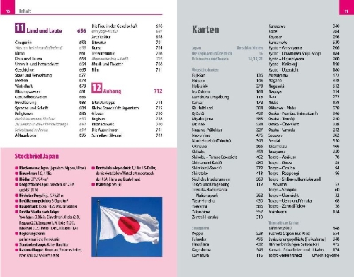 Buchcover und Innenansicht für das Buch: Reise Know-How Reiseführer Japan