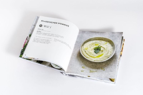 Buchcover und Innenansicht für das Buch: Houmous & Dips