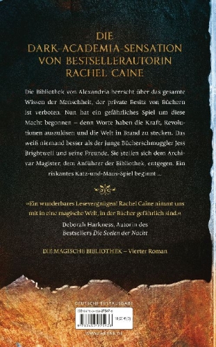 Buchcover und Innenansicht für das Buch: The Great Library - Smoke and Iron Book 4