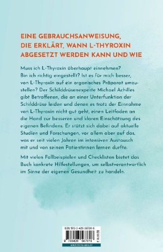 Buchcover und Innenansicht für das Buch: L-Thyroxin ein Leben lang?