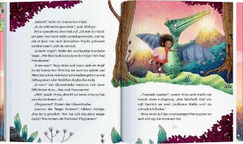 Buchcover und Innenansicht für das Buch: Mina Wirbelfee (Bd. 4)