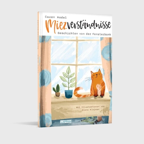 Buchcover und Innenansicht für das Buch: Miezverständnisse - Geschichten von der Fensterbank