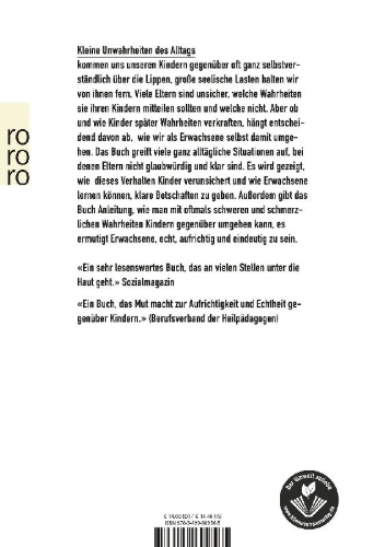 Buchcover und Innenansicht für das Buch: Wie viel Wahrheit braucht mein Kind?