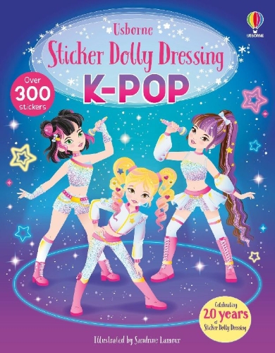 Buchcover und Innenansicht für das Buch: Sticker Dolly Dressing K-POP