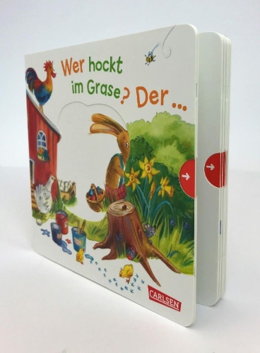 Buchcover und Innenansicht für das Buch: Wer hockt im Grase? Der ... Osterhase!