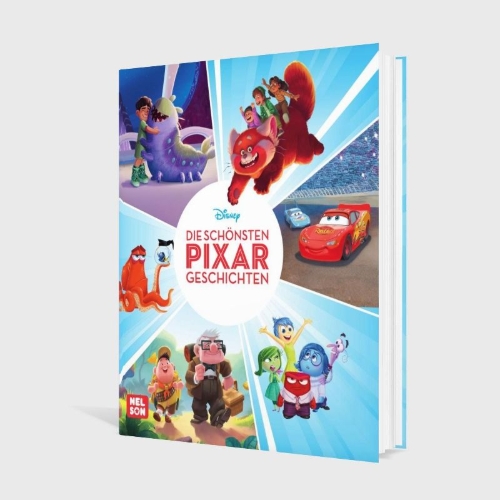 Buchcover und Innenansicht für das Buch: Disney Vorlesebuch: Die schönsten Pixar-Geschichten
