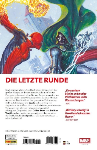 Buchcover und Innenansicht für das Buch: Deadpool Kills the Marvel Universe One Last Time (2025) #1-#5