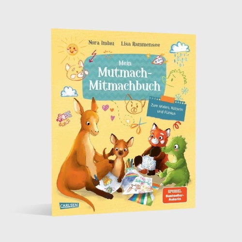 Buchcover und Innenansicht für das Buch: Mein Mutmach-Mitmachbuch