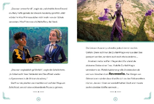 Buchcover und Innenansicht für das Buch: Unicorn Academy - Unter dem Sternenglanz-See