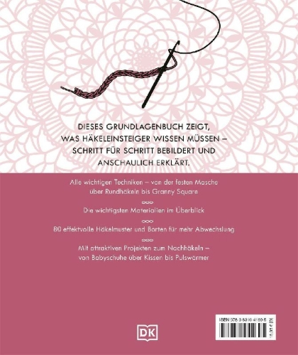 Buchcover und Innenansicht für das Buch: Häkeln Schritt für Schritt