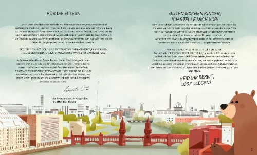 Buchcover und Innenansicht für das Buch: Berlin für kleine Entdecker
