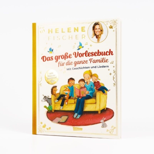 Buchcover und Innenansicht für das Buch: HELENE FISCHER: Das große Vorlesebuch für die ganze Familie mit Geschichten und Liedern