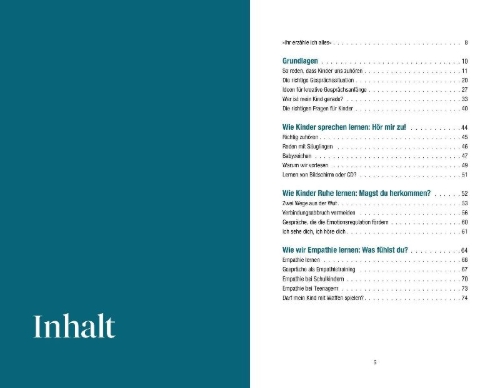 Buchcover und Innenansicht für das Buch: Das artgerecht Gespräche-Buch: Zehn wirklich wichtige Gespräche, die Kinder und Eltern wachsen lassen