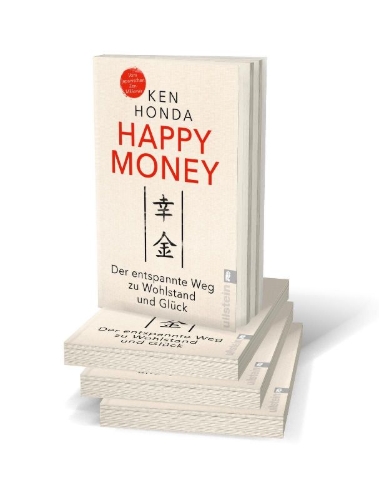 Buchcover und Innenansicht für das Buch: Happy Money. The Japanese Art of Making Peace with Your Money