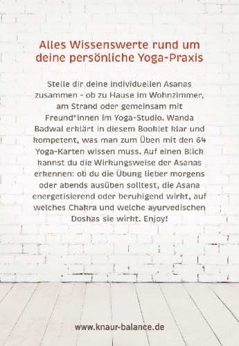 Buchcover und Innenansicht für das Buch: Deine Yoga-Box