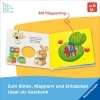 Buchcover und Innenansicht für das Buch: ministeps: Mein erstes Klapperbuch