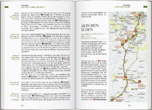 Buchcover und Innenansicht für das Buch: Baedeker Reiseführer Mexiko