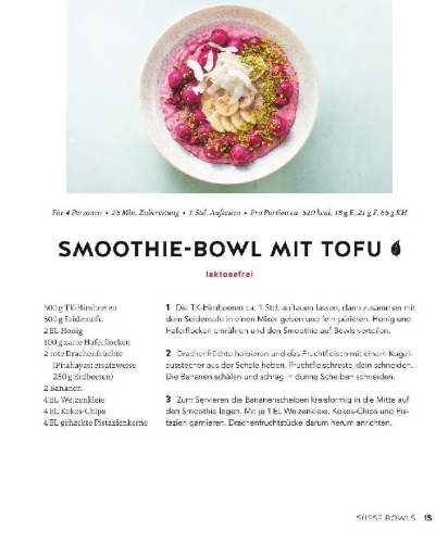 Buchcover und Innenansicht für das Buch: Happy Fitness-Bowls