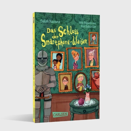 Buchcover und Innenansicht für das Buch: Die Smartphone-Waisen 1: Das Schloss der Smartphone-Waisen