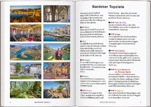 Buchcover und Innenansicht für das Buch: Baedeker SMART Reiseführer Porto & Nordportugal