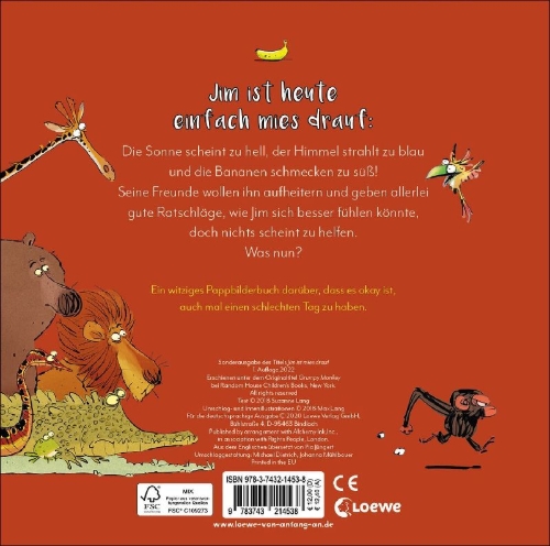 Buchcover und Innenansicht für das Buch: Grumpy Monkey