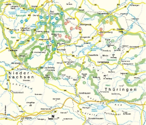 Buchcover und Innenansicht für das Buch: Wanderspaß mit Kindern Harz