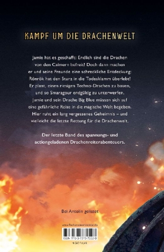 Buchcover und Innenansicht für das Buch: Smaragour - Das ewige Feuer