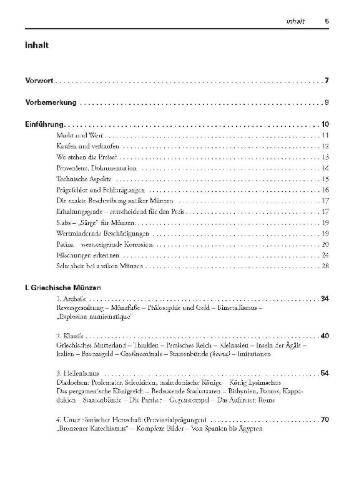 Buchcover und Innenansicht für das Buch: Antike Münzen sammeln