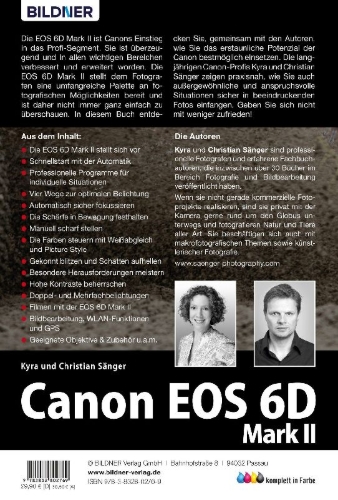 Buchcover und Innenansicht für das Buch: Canon EOS 6D Mark 2 - Für bessere Fotos von Anfang an