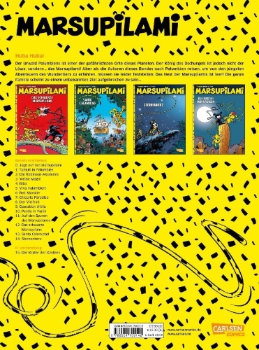 Buchcover und Innenansicht für das Buch: Marsupilami 27 - Coeur d'étoile