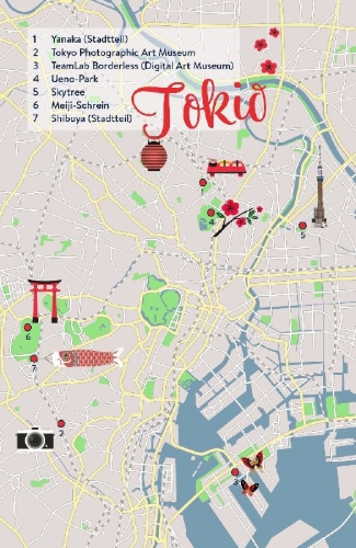 Buchcover und Innenansicht für das Buch: The Little Teashop in Tokyo