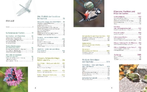 Buchcover und Innenansicht für das Buch: Die Welt in meinem Garten