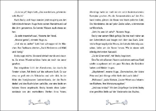 Buchcover und Innenansicht für das Buch: Das Bücherschloss (Band 2) - Der verzauberte Schlüssel
