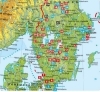 Buchcover und Innenansicht für das Buch: ROTHER Wanderführer Schweden: Der Süden. 60 Touren von Skåne, Småland und Värmland über Stockholm bis Dalarna