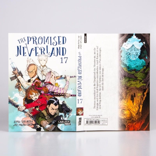 Buchcover und Innenansicht für das Buch: Yakusoku no Neverland