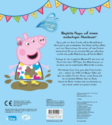 Buchcover und Innenansicht für das Buch: Peppa Pig: Festival of Mud!